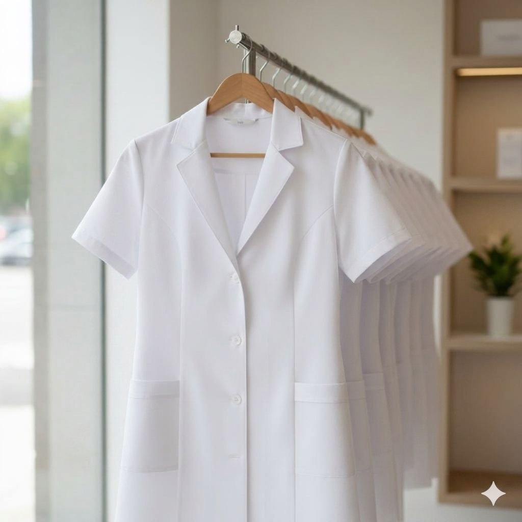 Blouse Médicale - Col Veste Manche Courte